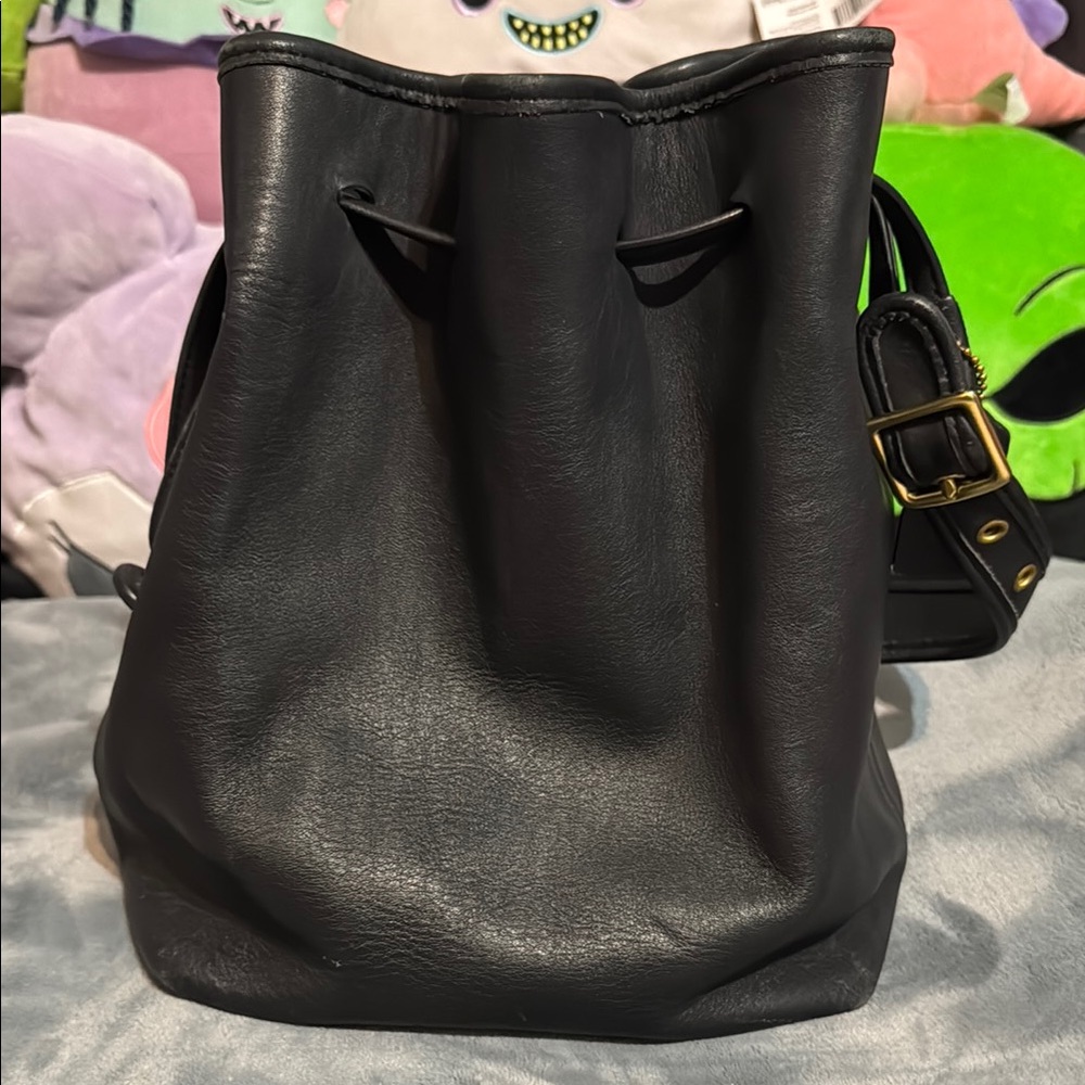 Coach Vintage legacy black leather bucket bag 9165 - Picture 5 of 17